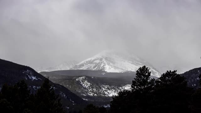 科罗拉多山脉的时间间隔为4K视频素材