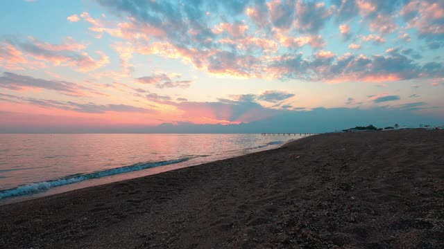 日落海视频素材