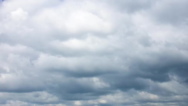 巨大的暴风雨的天空。郁闷的天气视频下载