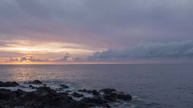 海洋云层日落视频素材