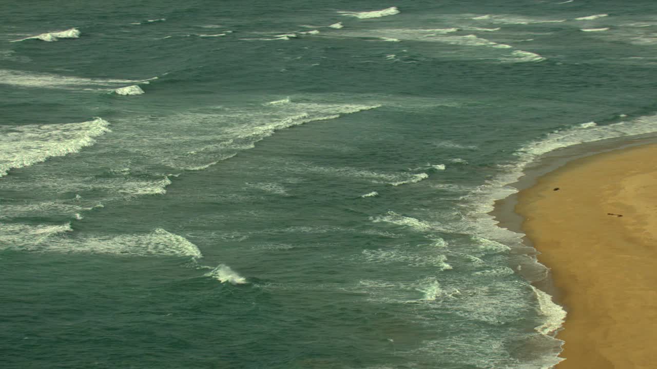 美国航空加州海岸线湾海滩度假太平洋视频素材