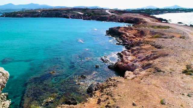 海岸线鸟瞰图视频素材