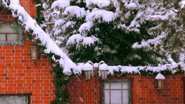 下雪的圣诞小屋视频下载