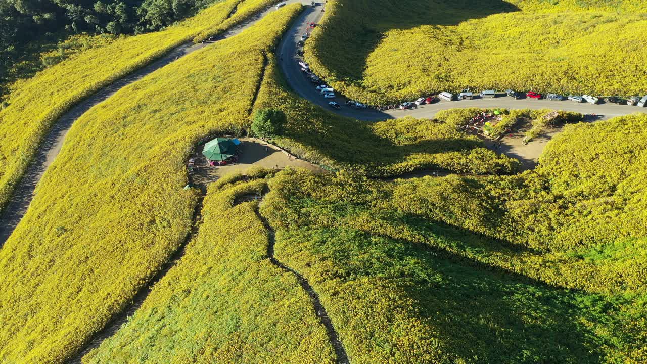 昆渊区山顶，湄康森视频素材