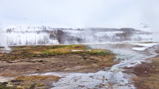 Strokkur间歇泉区视频素材