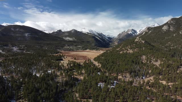 4K科罗拉多山无人机镜头视频素材