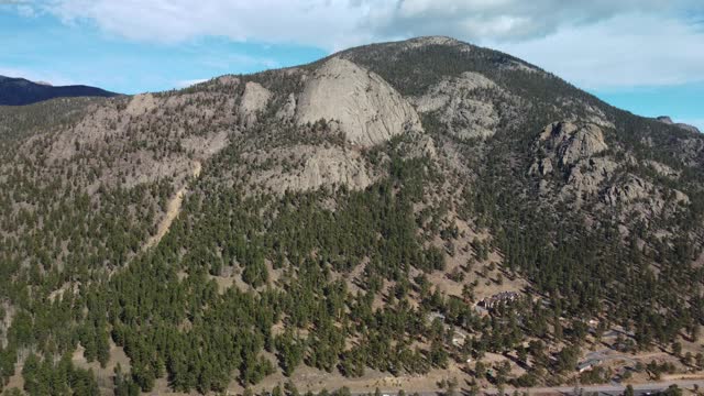 4K科罗拉多山无人机镜头视频素材