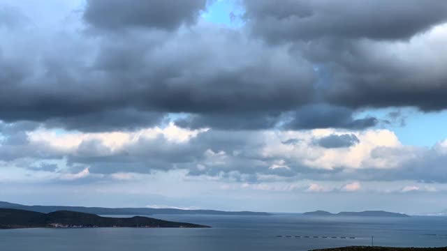 时间流逝，云和风暴视频素材