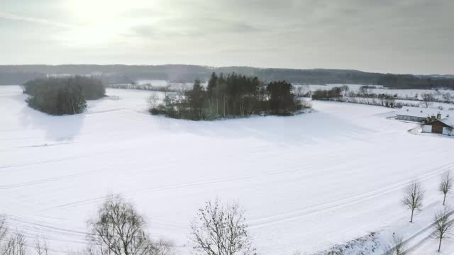 丹麦雪景视频素材