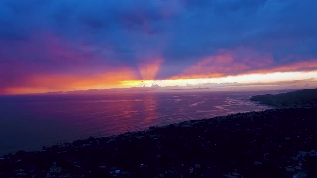 拉古纳海滩4K景区无人机镜头视频素材