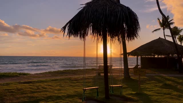 Porto de Galinhas 海滩的日出视频素材