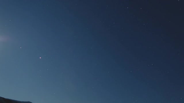 移动的月亮和星星视频素材