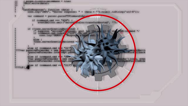 未来一个受损和分裂癌细胞的4k动画视频素材