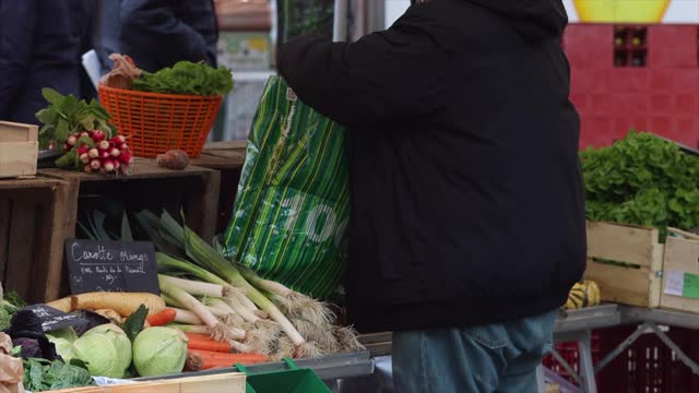 法国农贸市场视频素材