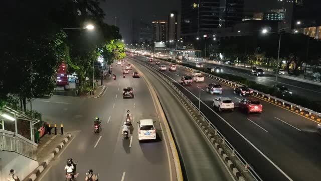 雅加达的夜景视频素材