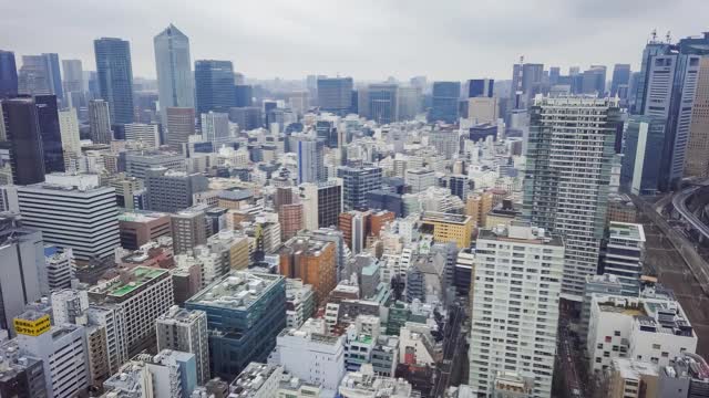 延时:从滨松町，港区，东京视频素材