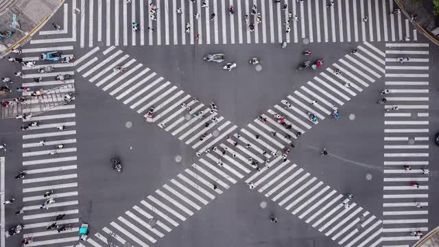 城市街道交叉视频素材