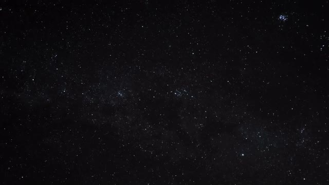 冬季夜空、外太空的星空运动与宇宙场视频素材