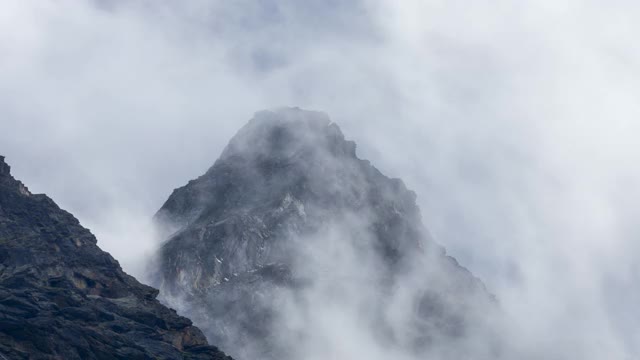 阿尔卑斯山的时间跨度视频素材