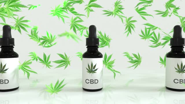 CBD油瓶子视频下载