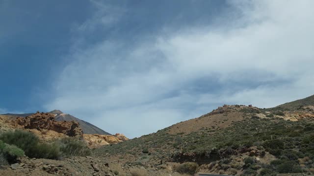 特内里费的景观令人难以置信的火山旅游胜地泰德自然公园在夏季热带气候西班牙国家公园视频素材