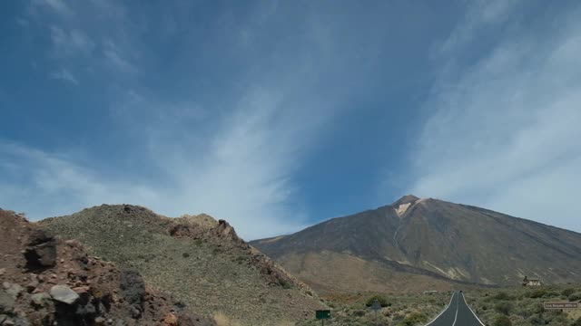 特内里费的景观令人难以置信的火山旅游胜地泰德自然公园在夏季热带气候西班牙国家公园视频素材