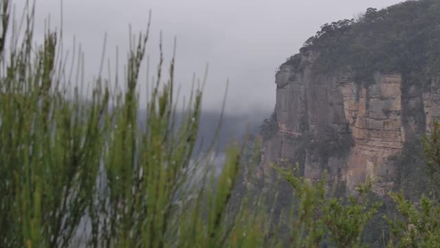 山上的无人机录像视频素材