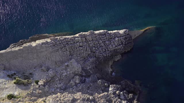 马略卡悬崖地中海海景视频素材