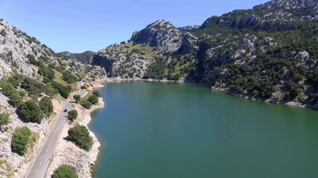 瓜格人的鸟瞰图，Tramuntana, Mallorca, Spain视频素材