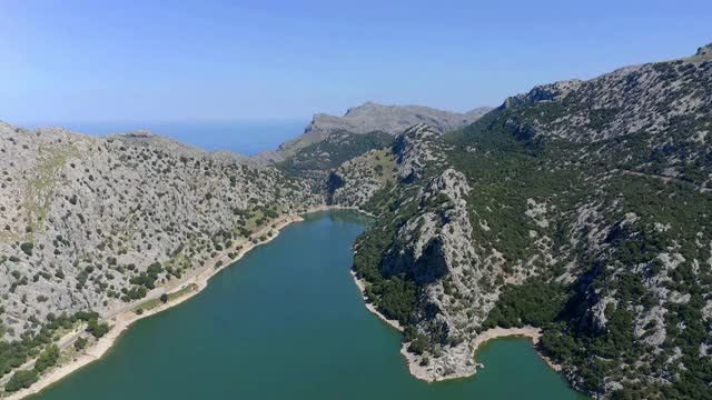 瓜格人的鸟瞰图，Tramuntana, Mallorca, Spain视频素材