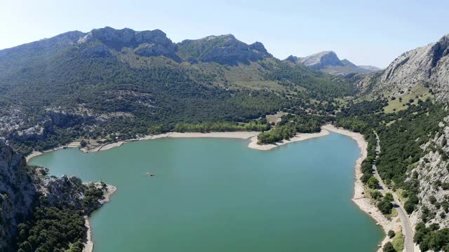 瓜格人的鸟瞰图，Tramuntana, Mallorca, Spain视频素材