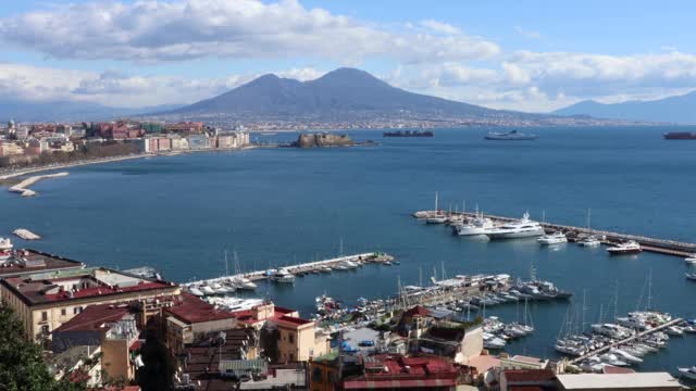 那不勒斯-海湾时间从波西利波视频素材