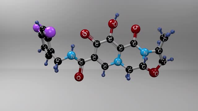 分子)。视频素材