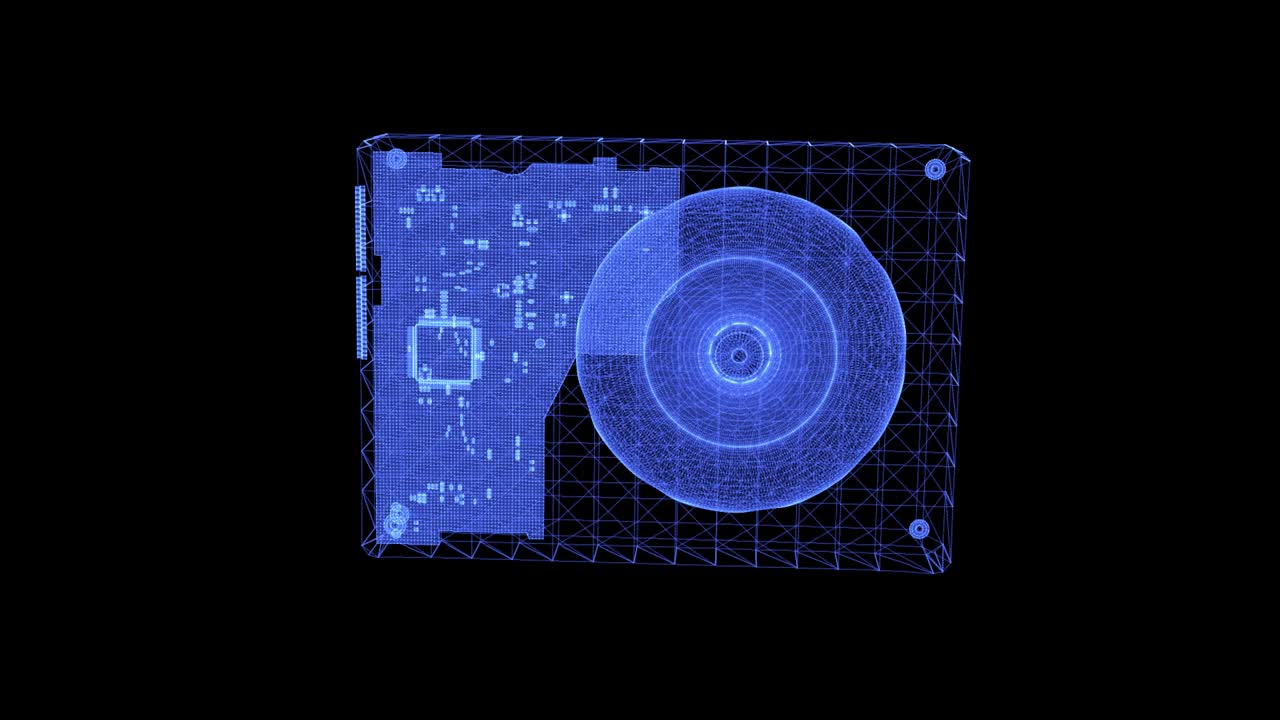 全息图的硬盘视频素材