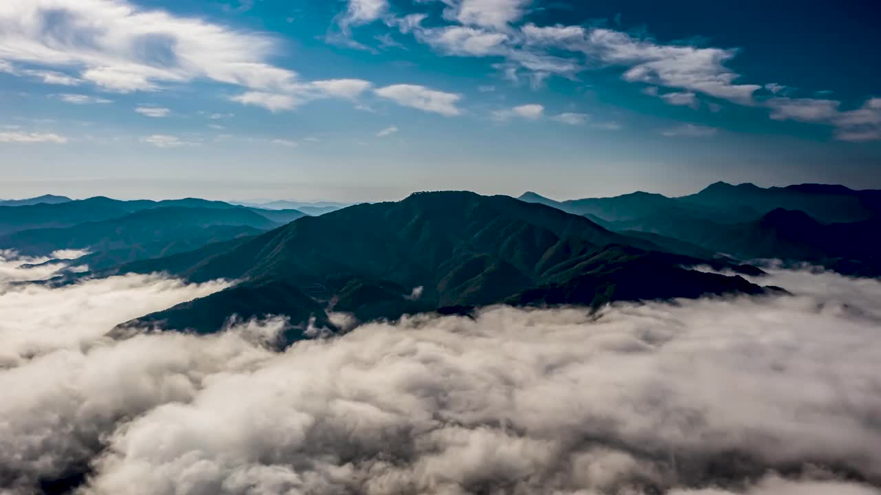 山云海/洪川枪，京畿道，韩国视频素材