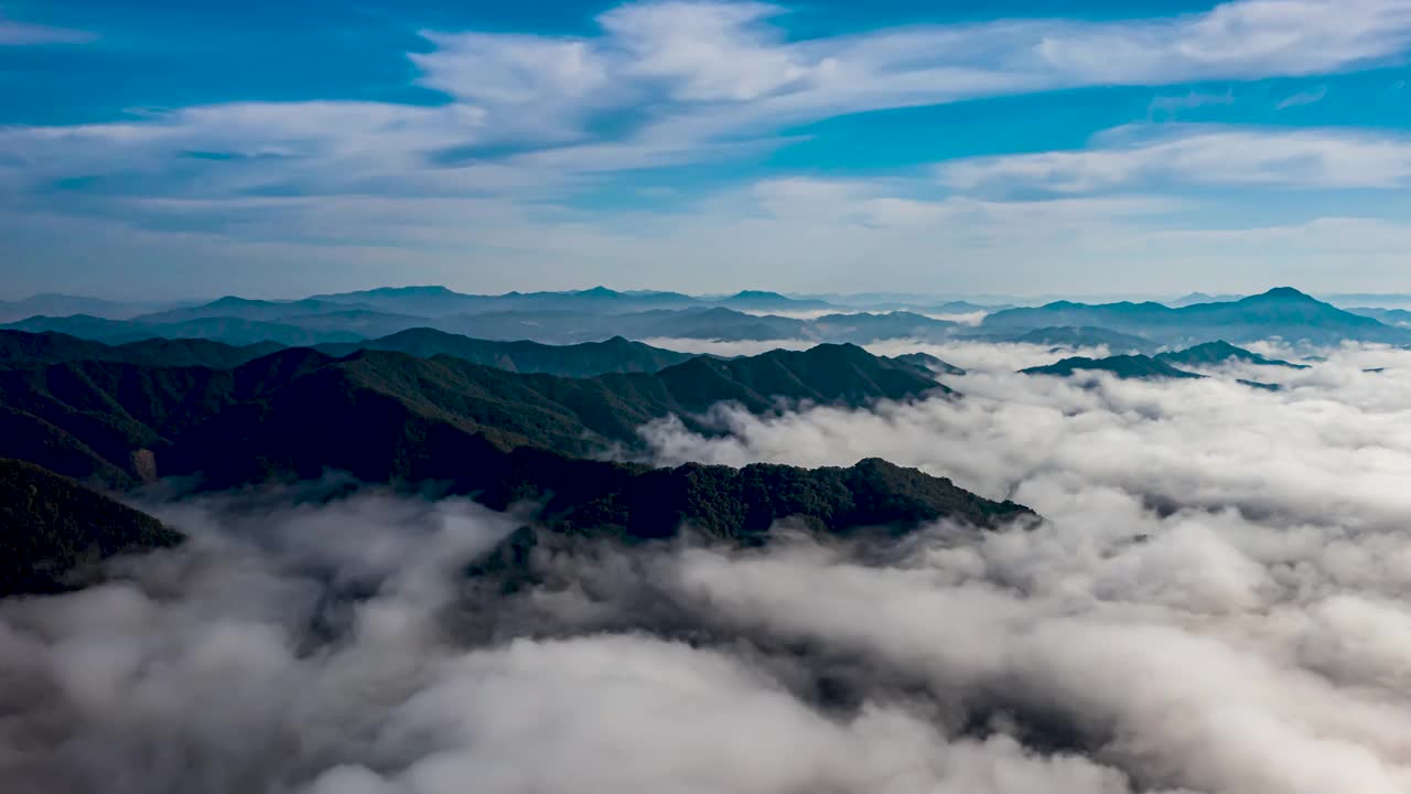 山云海/洪川枪，京畿道，韩国视频素材