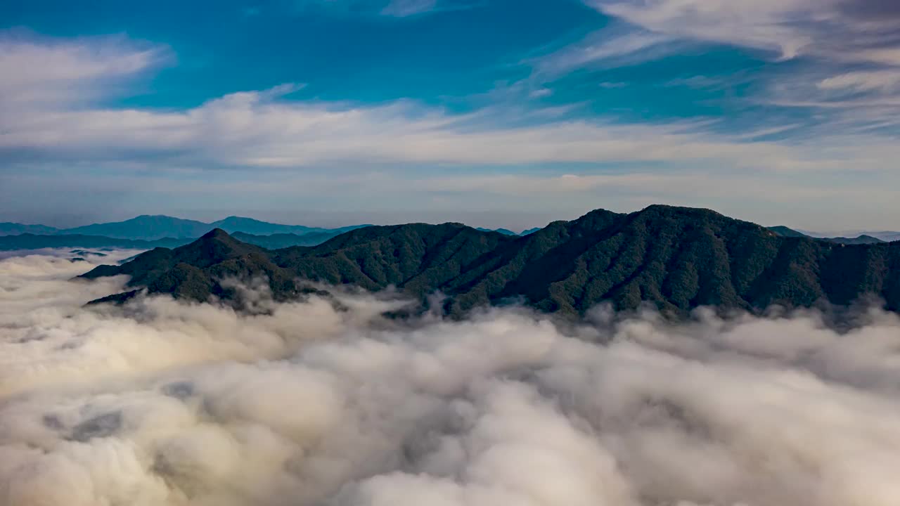 山云海/洪川枪，京畿道，韩国视频素材