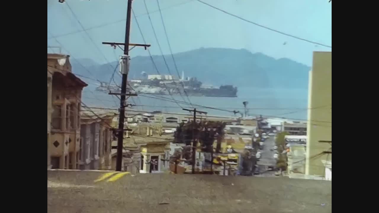 美国旧金山，1979年，旧金山街景12号视频素材