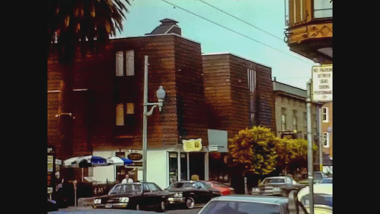 美国旧金山，1979年，旧金山街景19号视频素材