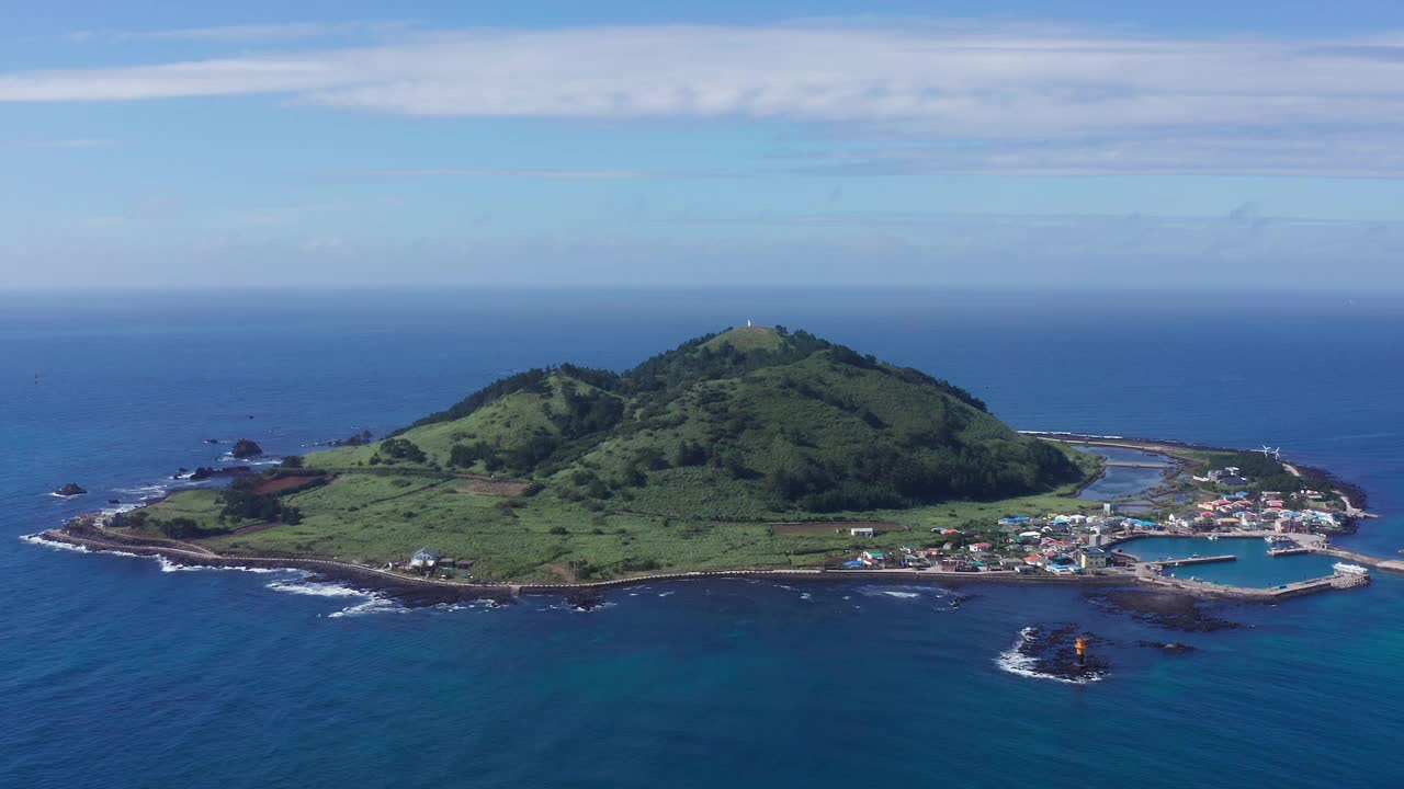 韩国济州岛，哈林县比阳岛/济州岛视频素材