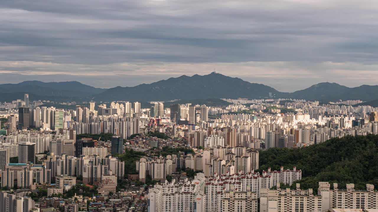 市区风景/麻浦谷和永山谷，韩国首尔视频素材