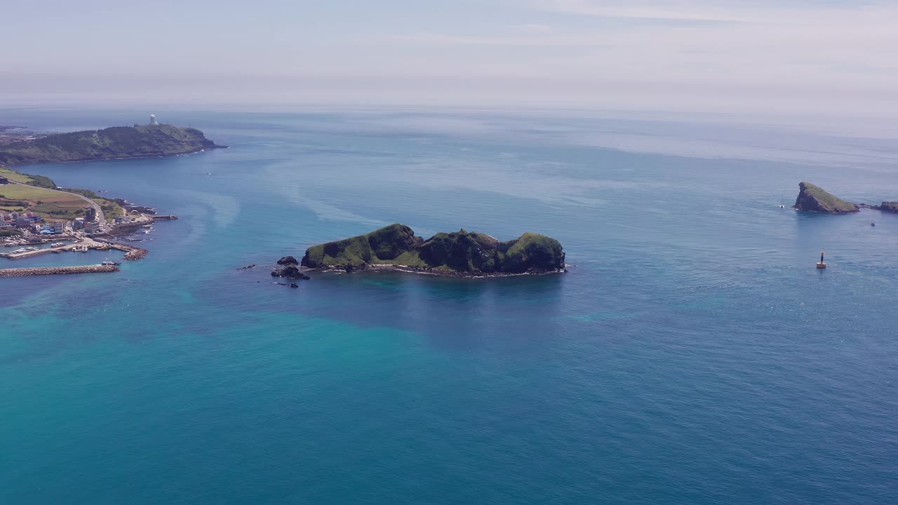 韩国济州岛杭永县和道岛/济州岛视频素材