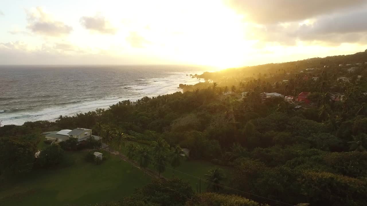 加勒比海岸的日出视频素材