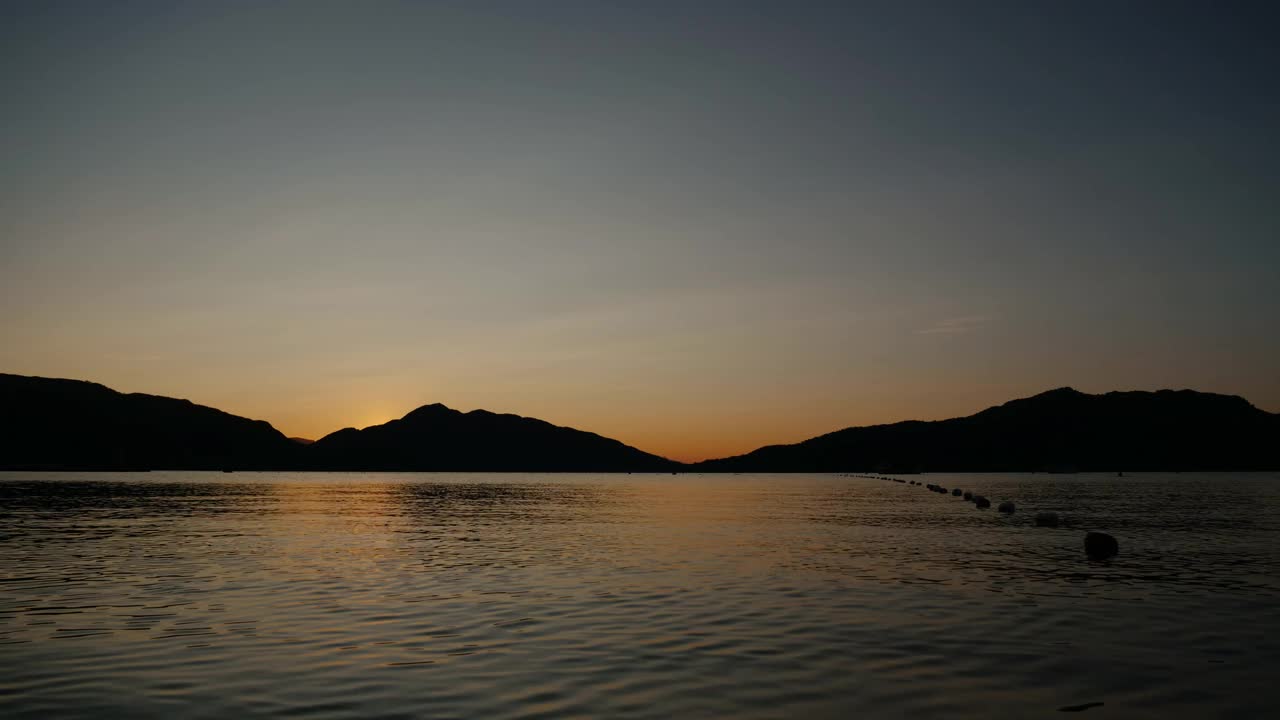 海上日出的时间间隔视频素材