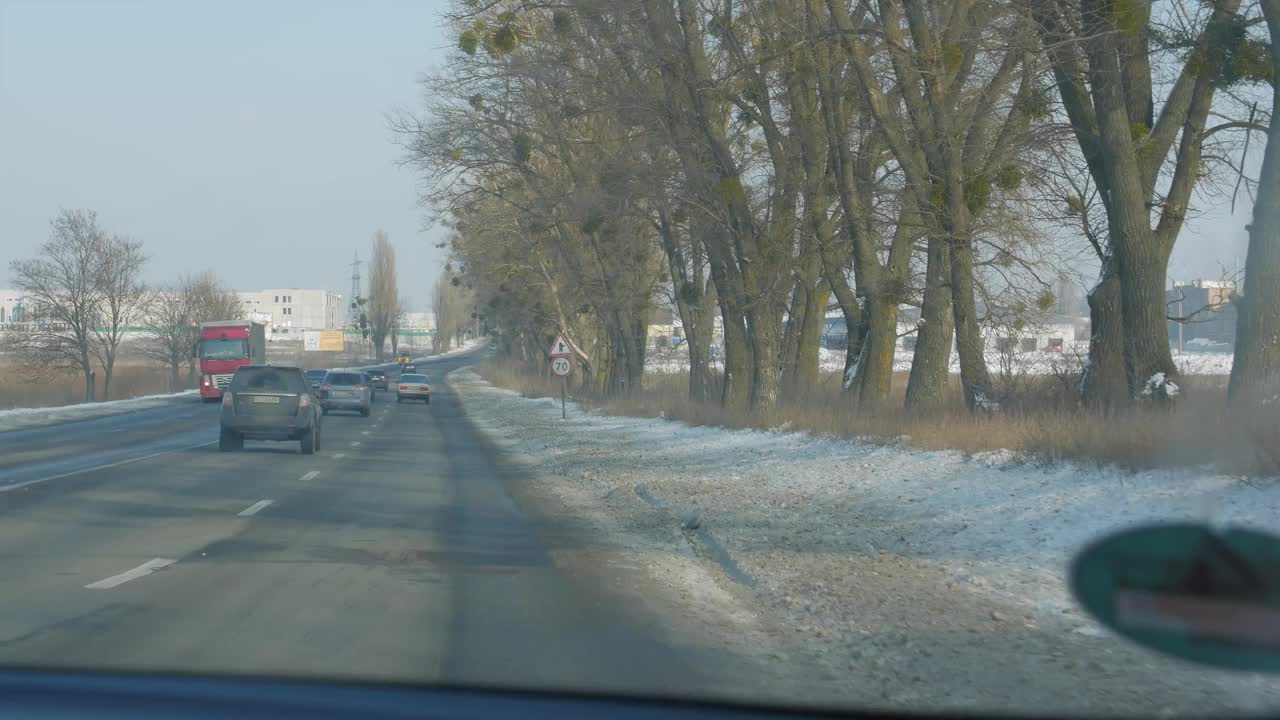 道路标志车速限制视频素材