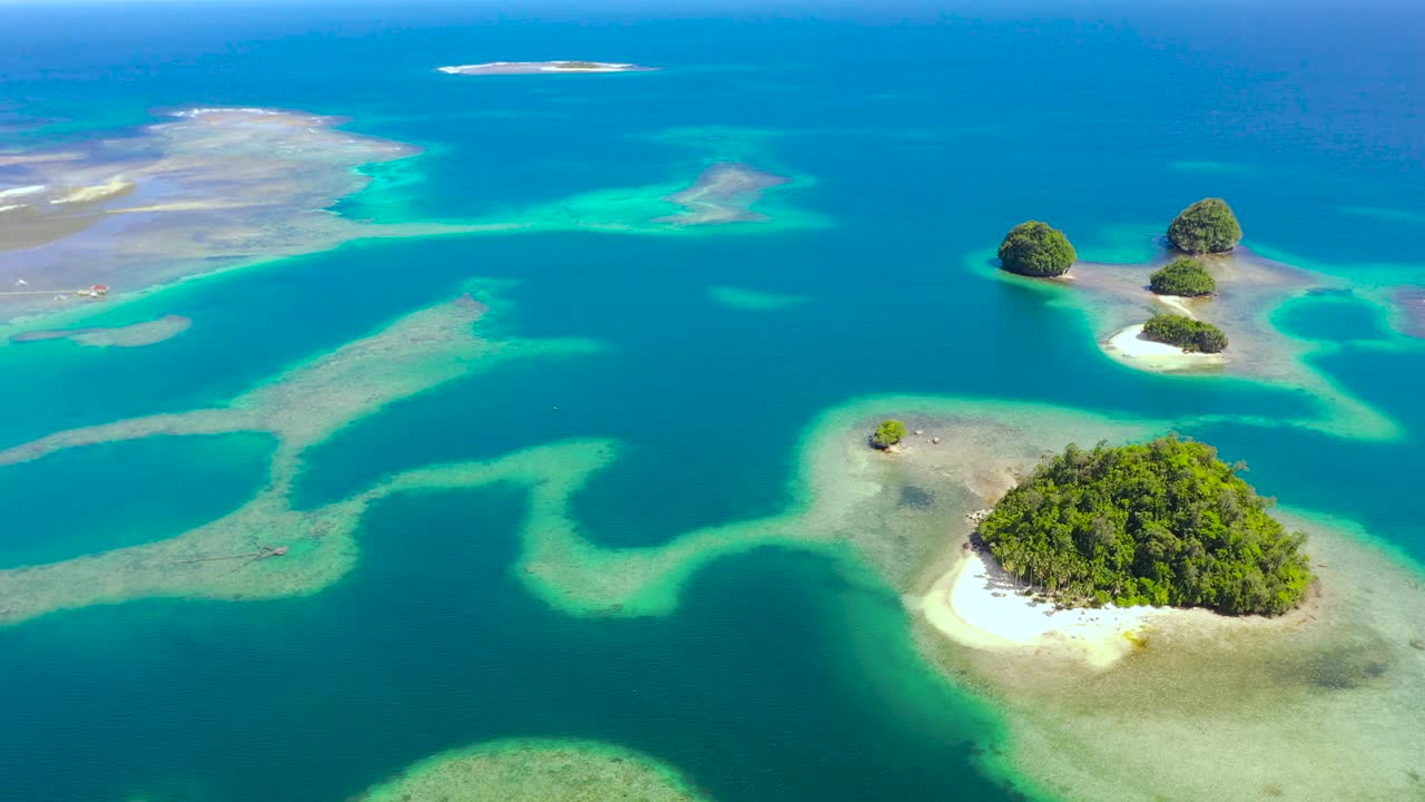 英属群岛。 Surigao Del Sur, 棉兰老岛, 菲律宾视频素材