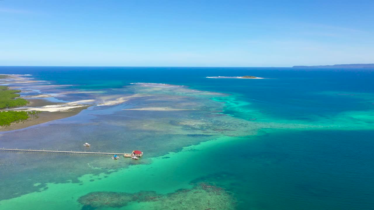 英属群岛。 Surigao Del Sur, 棉兰老岛, 菲律宾视频素材