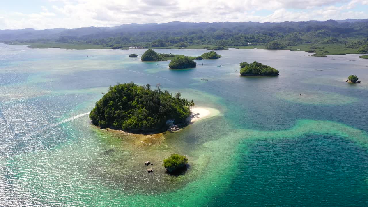 英属群岛。 Surigao Del Sur, 棉兰老岛, 菲律宾视频素材