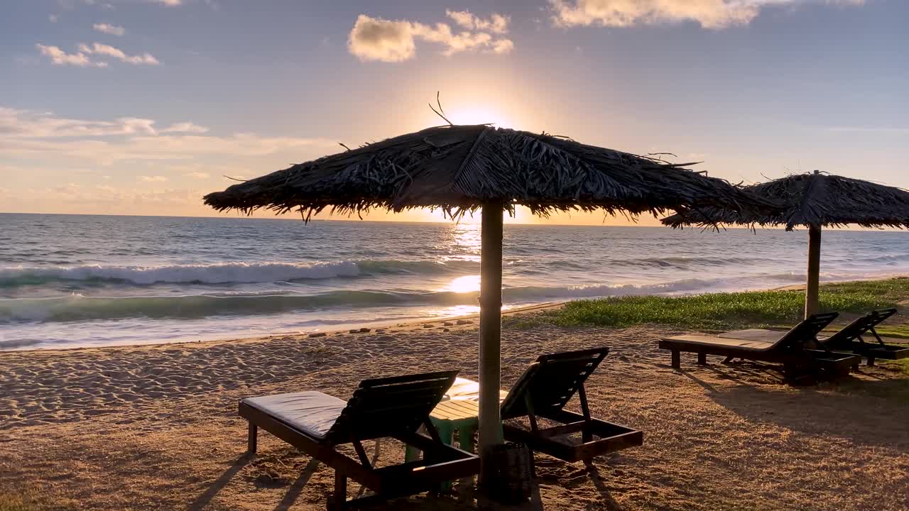 Porto de Galinhas 海滩的日出视频素材