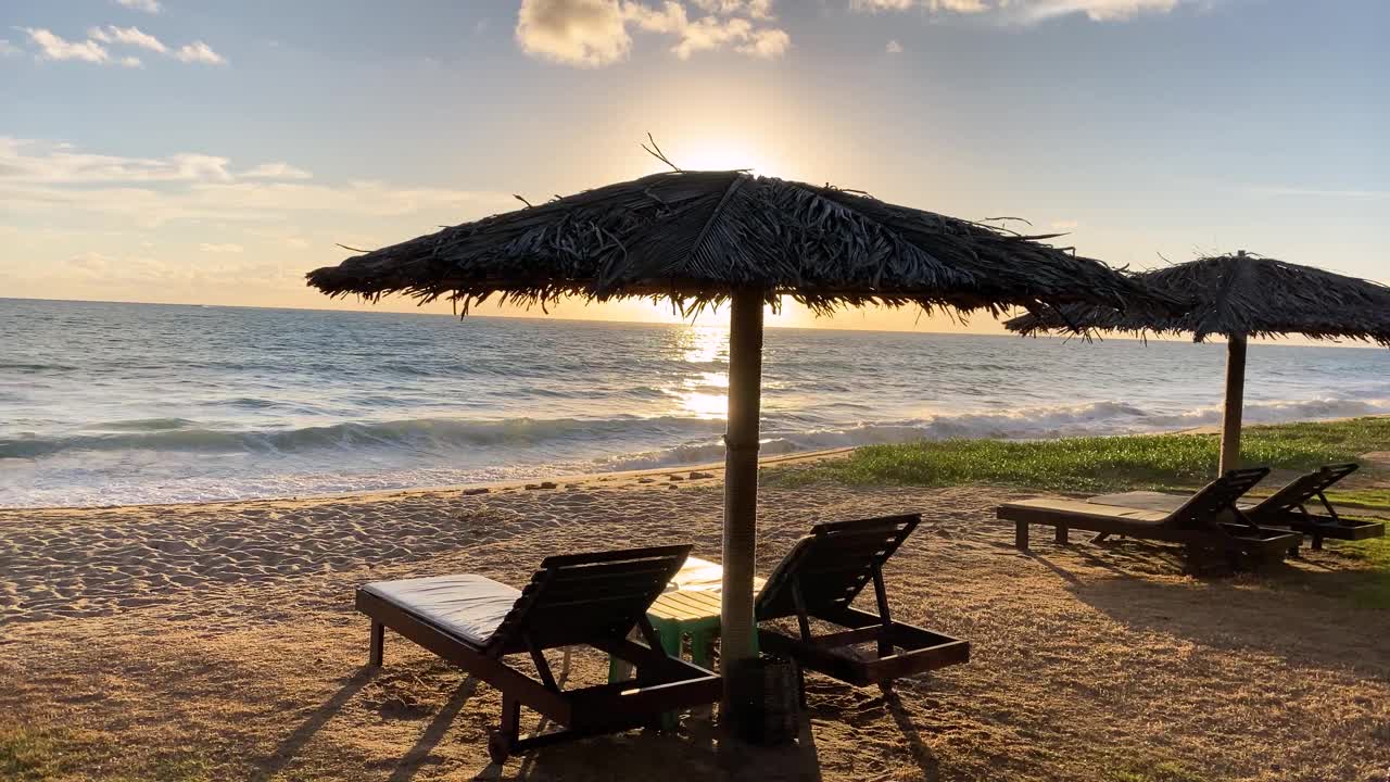 Porto de Galinhas 海滩的日出视频素材